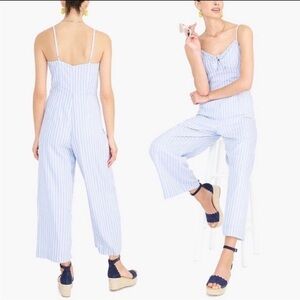 J. Crew Blue and White Jumpsuit